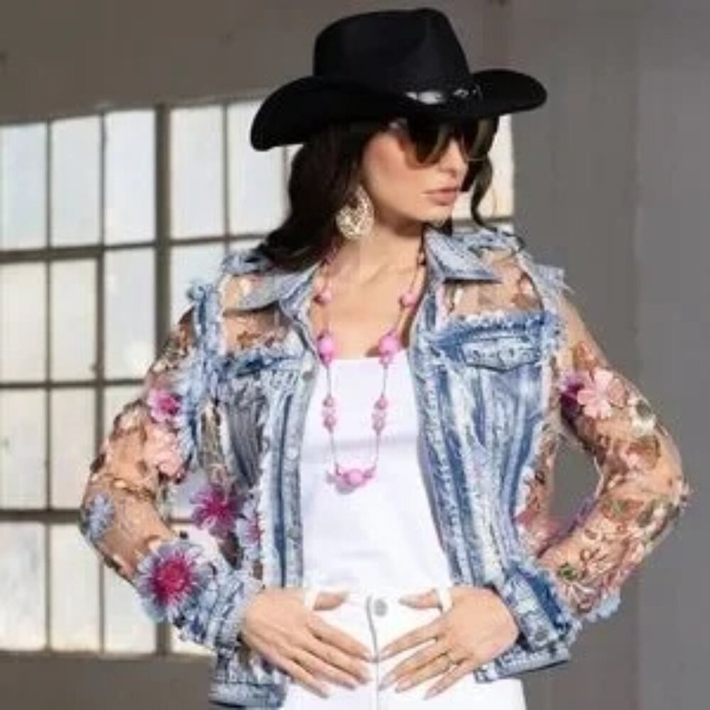Western Fringe Denim Jacket Collection – Rodeo-Ready Style - Picture 3 of 8